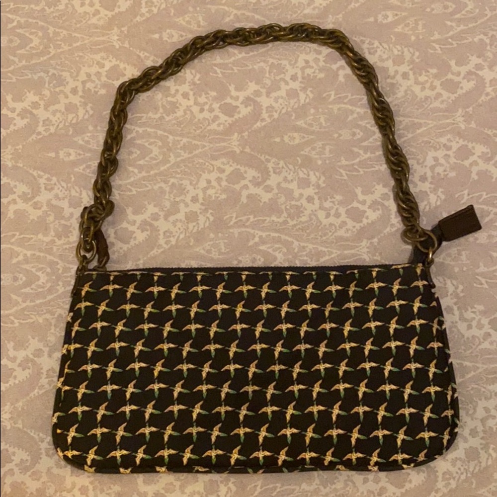 J Crew navy blue w/ flying birds motif.